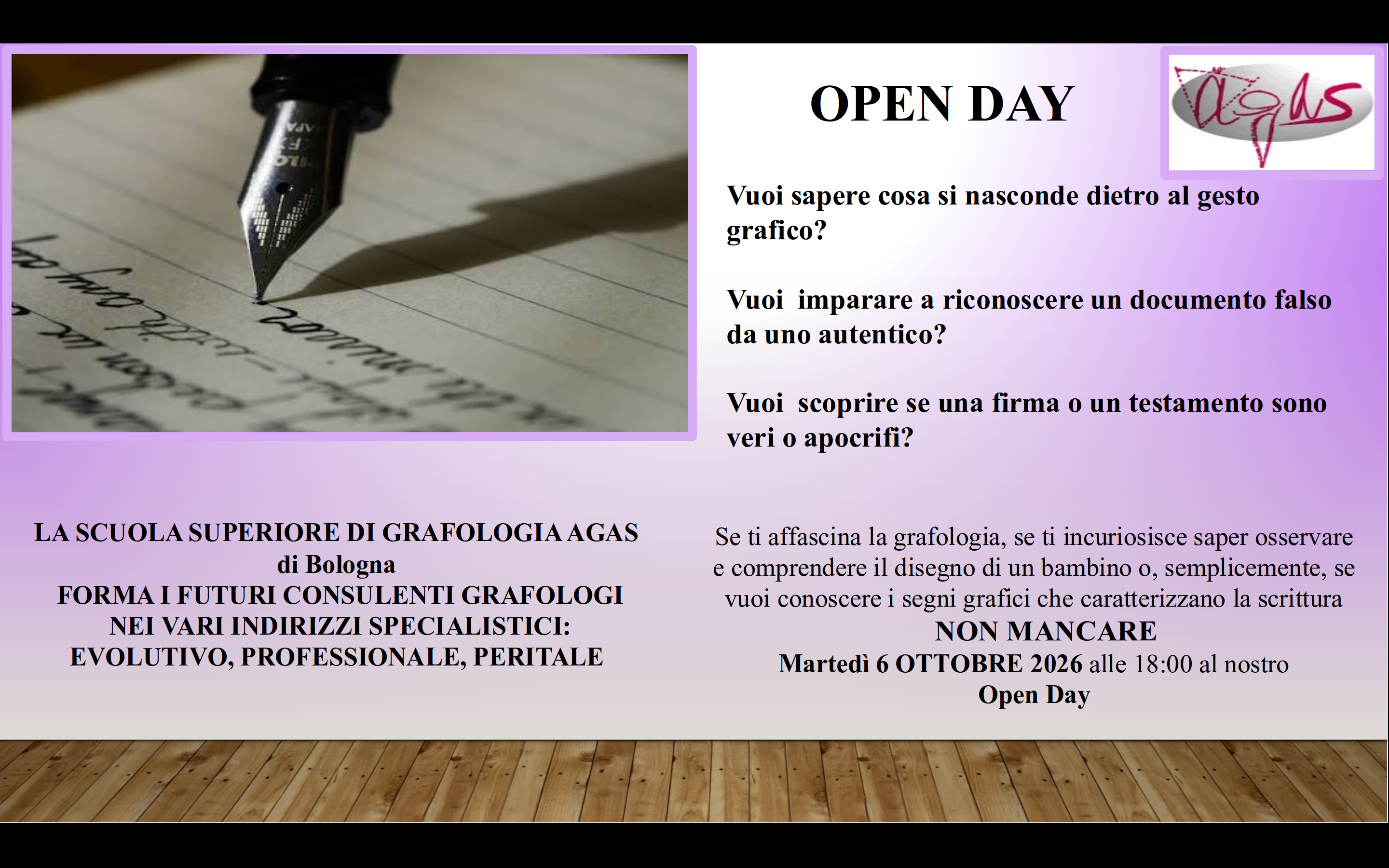 Open Day 6 ottobre 2026
