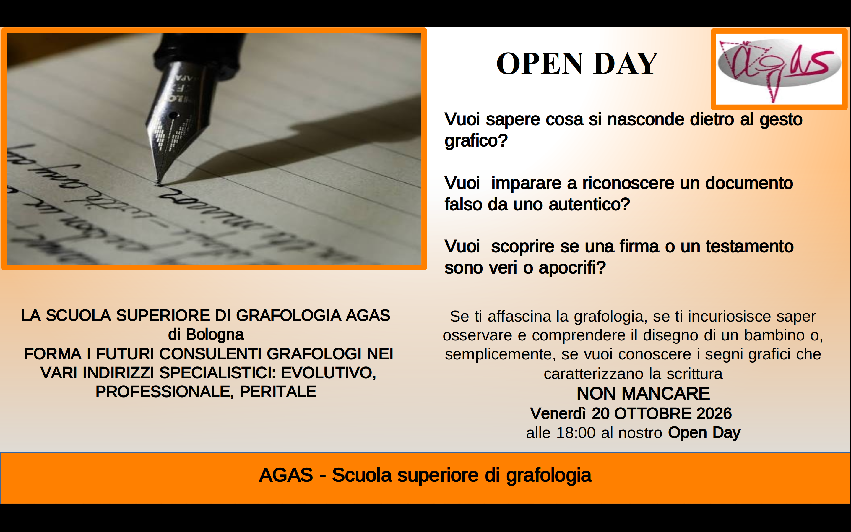 Open Day 20 ottobre 2026